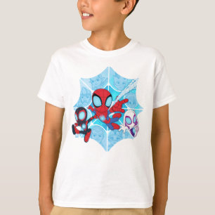 T-shirt Équipe Spidey sur la toile de vilains