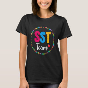 T-shirt Équipe Sst Social Enseignants Études Retour À L'Éc