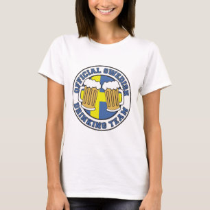 T-shirt Équipe suédoise de boisson officielle