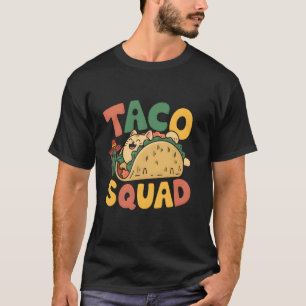 T-shirt Équipe Taco Chat Cinco De Mayo Fête Mexicaine Fies