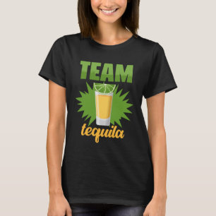 T-shirt Équipe Tequila Avec Costume De Groupe De Sel De Li