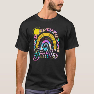 T-shirt Équipe Tout-Petits De Retour À L'école Arc-En-Ciel