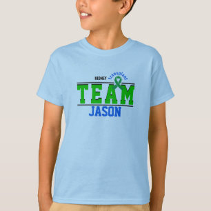 T-shirt Équipe Transplantation Sport Ruban Vert Personnali