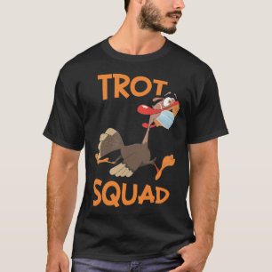 T-shirt Équipe Turkey Trot Masque  Course de la fête de Th