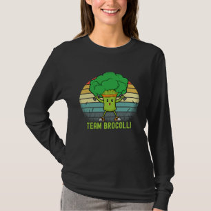 T-shirt Équipe végétarienne Brocoli Brocoli végane Brocol
