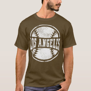 T-shirt Équipe vintage de baseball de Los Angeles Cadeau 1