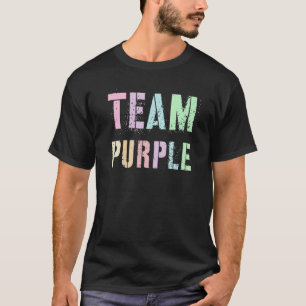 T-shirt Équipe Vintage Violet Jeu de Guerre de Camp d'Été