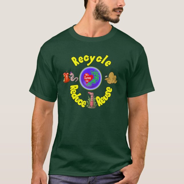 T-shirt Équipe Worm.:-) (Devant)