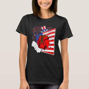 T-shirt Équipement de boxe Costume Drapeau Américain 4 Jui