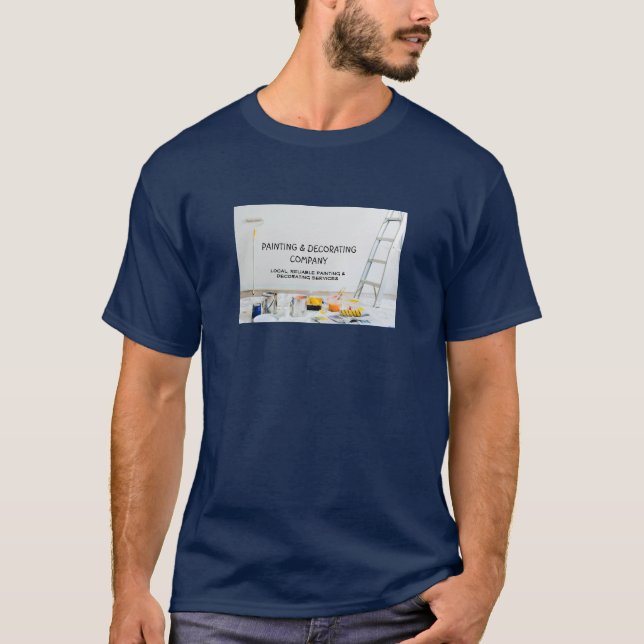 T-shirt Équipement de peinture Peintre et décorateur Publi (Devant)