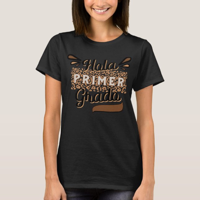 T-shirt Équipement Femme Espanol Hola 1 Primer Grado Cute (Devant)