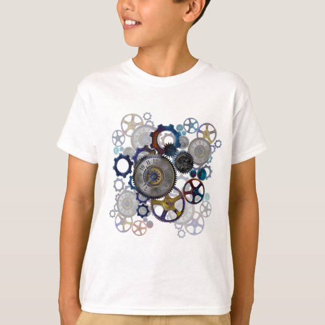 T-shirt Équipement psychadellique à vapeur, cogs, cadeau v (Devant)