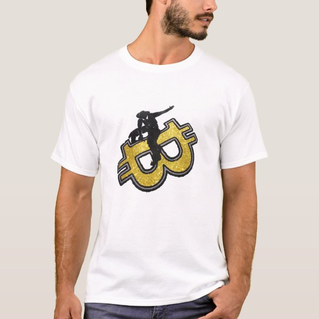 T-shirt Équitation de Bitcoin (Devant)