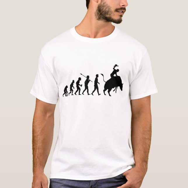 T-shirt Équitation de Taureau (Devant)
