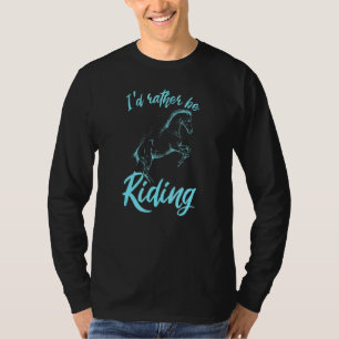 T-shirt Équitation Équestre Carte D'Idée D'Équitation Plut