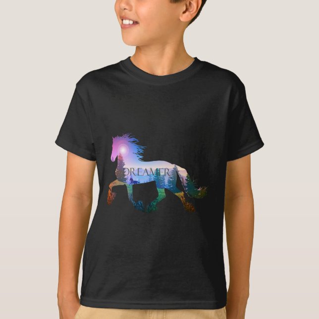 T-shirt Équitation Équitation Cheval Lover (Devant)