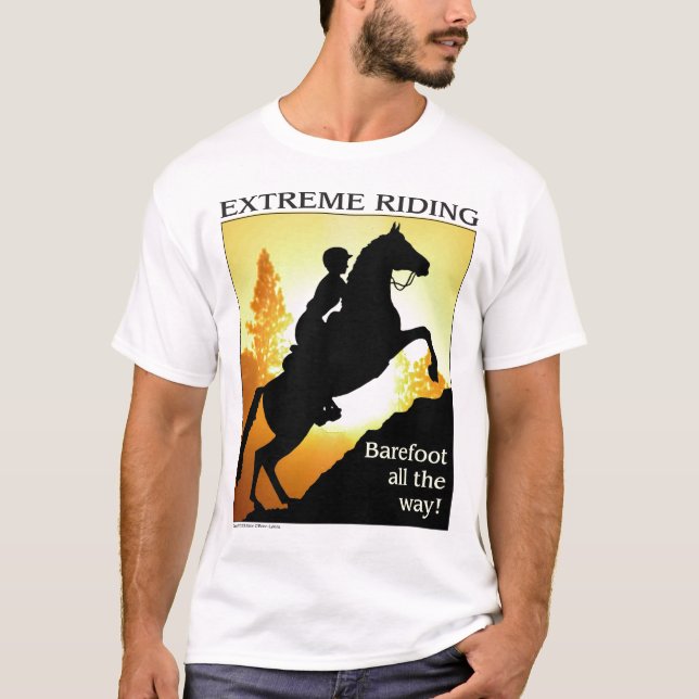 T-shirt Équitation extrême (Devant)