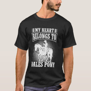 T-shirt Équitation Mon Cœur Poney Dales Cavalier