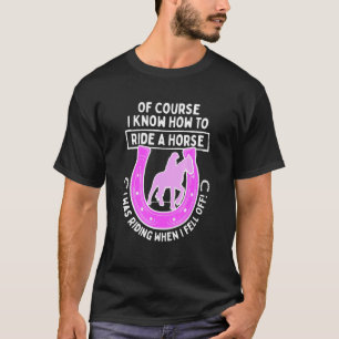 T-shirt Équitation pour cavalier Comment monter un cheval