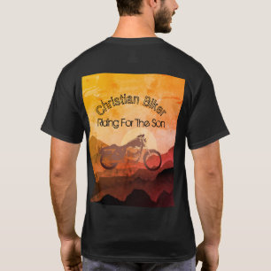 T-shirt équitation Pour Le Fils Motorcycle Christian