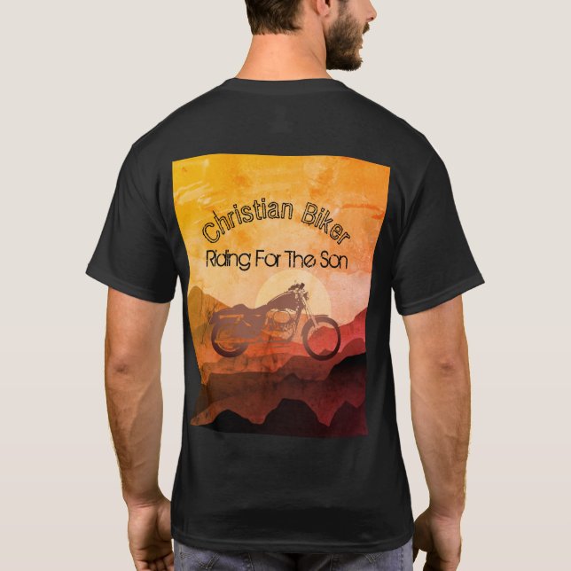 T-shirt équitation Pour Le Fils Motorcycle Christian (Dos)