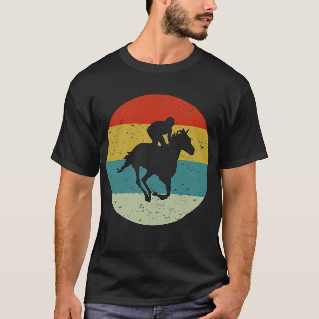 T-shirt équitation vintage (Devant)