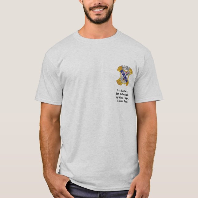 T-shirt ęr Bataillon, 8ème infanterie (M) Mem… - Customisé (Devant)