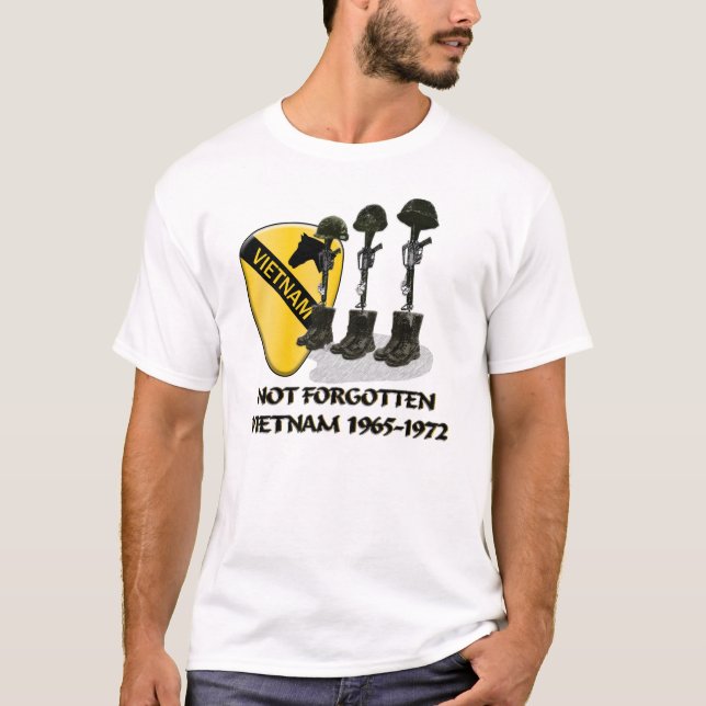 T-shirt ęr DIVISION de CAVALERIE, GUERRE de VIETNAM (Devant)