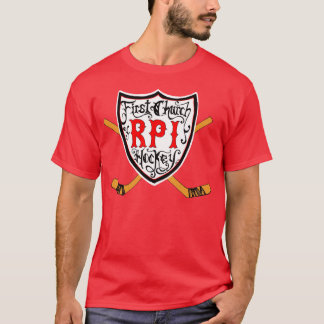 T-shirt ęr Église d'hockey de RPI