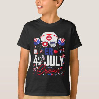 T-shirt Er Nurse 4 juillet Crew Independence Day Patriot
