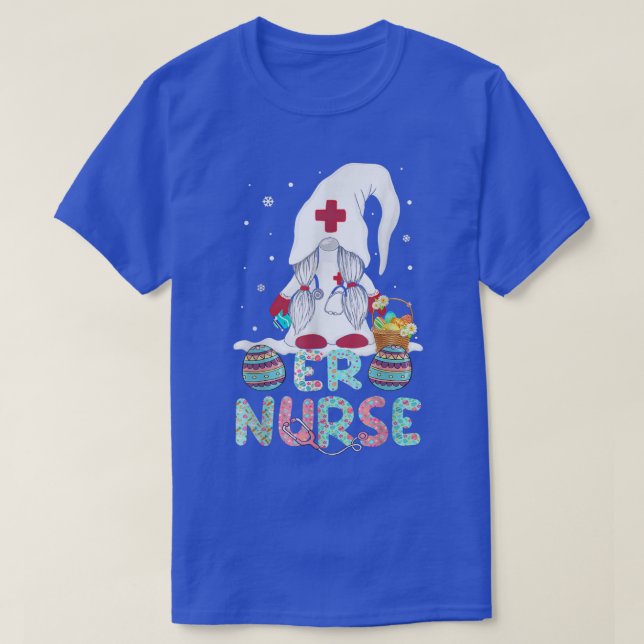 T-shirt ER Nurse RN Bunny Ears Happy Easter Eg (Design devant)