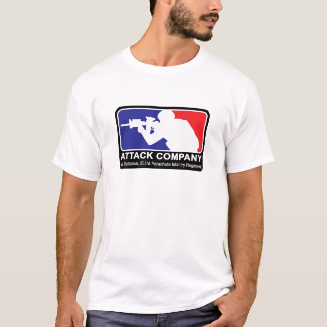 T-shirt ęr Régiment d'infanterie de parachute de bataillon (Devant)