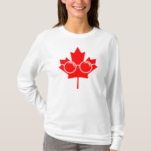 T-shirt Érable rouge du Canada plus des verres