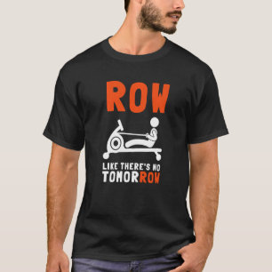 T-shirt Erg Ergometer Et L'Exercice D'Aviron Machine Raili