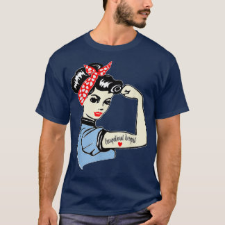 T-shirt Ergothérapeute forte femme guerrière