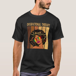 T-shirt Ergothérapie Afro Africaine Femmes Poing Noir