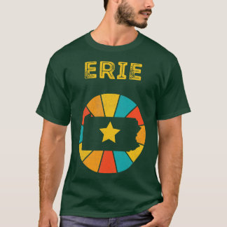 T-shirt Erie Pennsylvanie Vintage Souvenir désorganisé 1