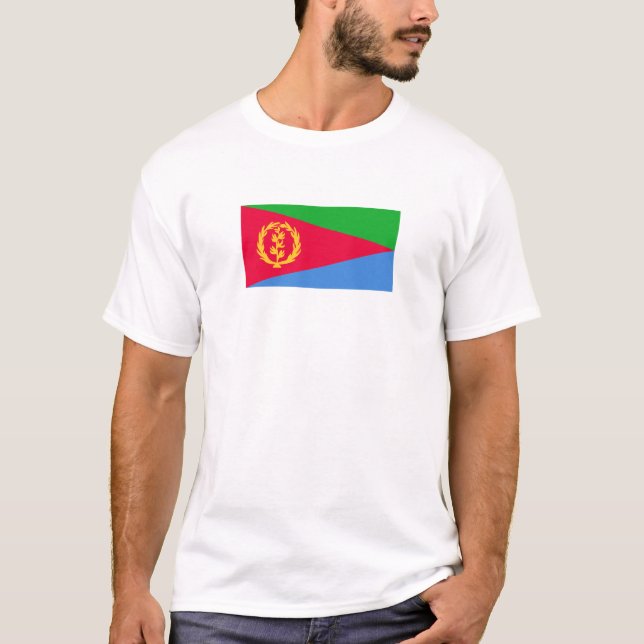 T-shirt Eritrea Flag T-Shirt, Patriotic T-Shirts, (Devant)
