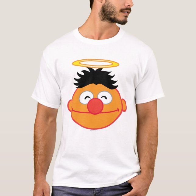 T-shirt Ernie Souriant visage avec Halo (Devant)