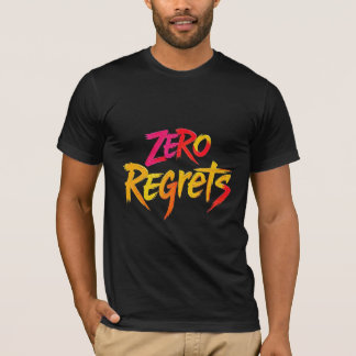 T-shirt ero Regrets feu effet t shirt artistique audacieux