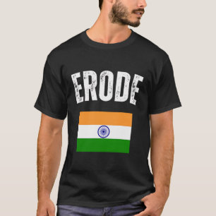 T-shirt Erode Inde Drapeau Voyage Souvenir Indien