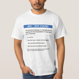 T-shirt Erreur 404