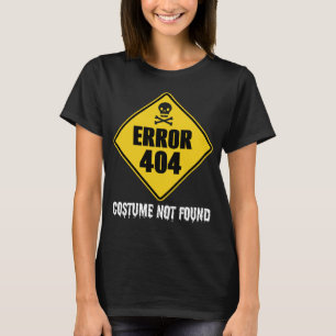 T-shirt Erreur d'Halloween 404 Costume introuvable