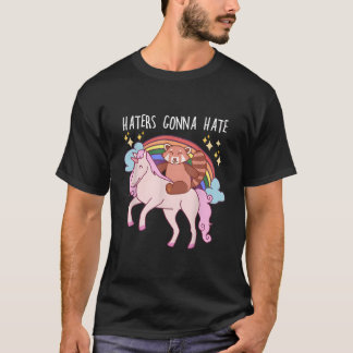 T-shirt Ers Gonna E Red Panda Riding Unicorn