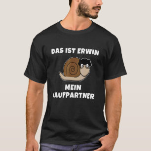 T-shirt Erwin My Running Partner Snails Running Running