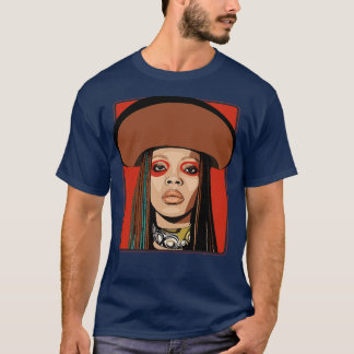 T-shirt Erykah Badu Retro Illustration