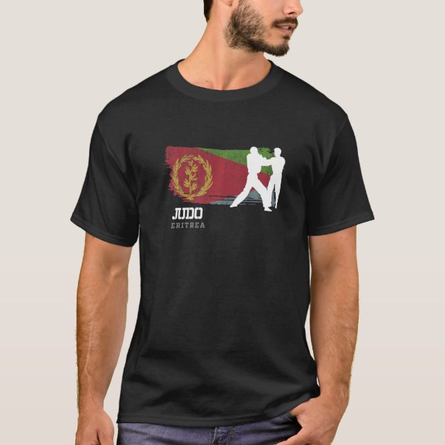 T-shirt Erythrée Judo Fighter Japonais Martial Arts Judoka (Devant)