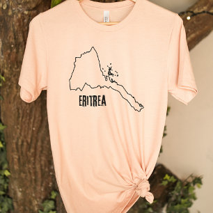 T-shirt Erythrée Plan de pays Ligne Erythrée Plan national