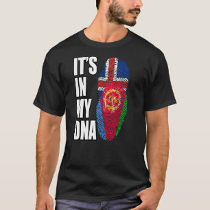 T-shirt Erythréenne Et Islandaise Mélanger L'ADN Patrimoin