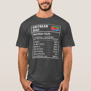T-shirt Erythréenne papa valeur nutritive Fière Erythrée